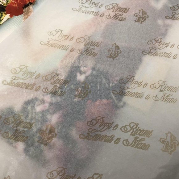 Vtg Italian Linen Sheet Set Cream Lace Overlay Coverlet 106×118″ - Picture 8 of 8